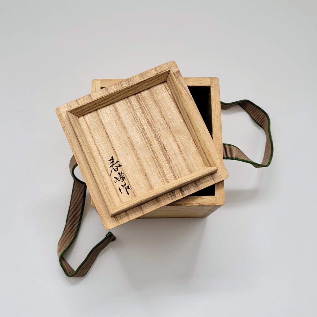 Japanse theebus Yanagi 花鳥画 wilgenmotief maki-e Shunpō