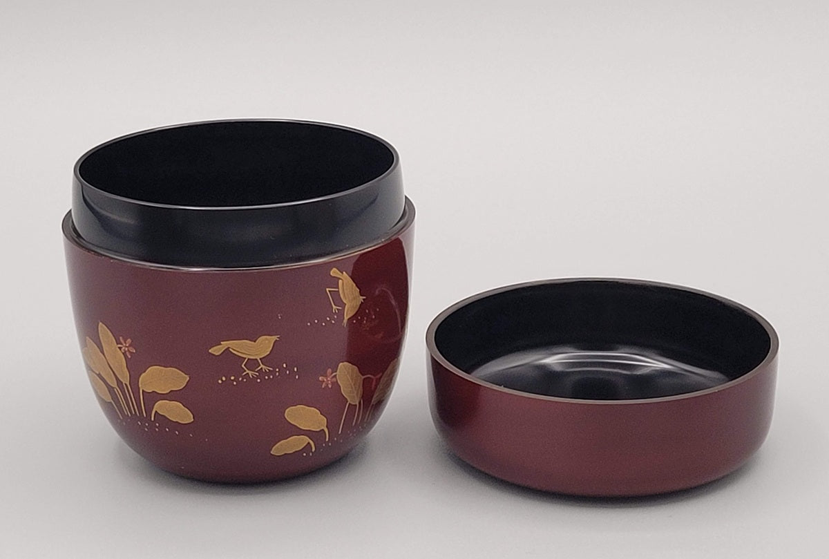 Matcha natsume Hagi 萩 and Hibari 雲雀 Nakamura Sōetsu