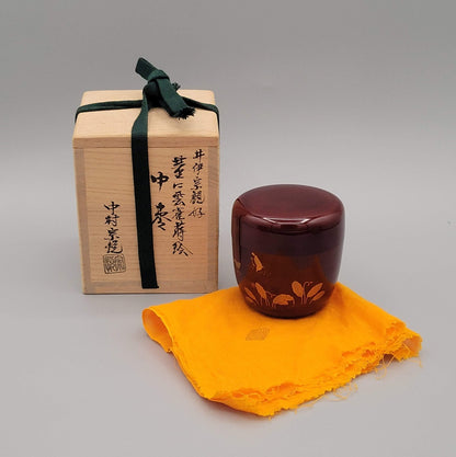 Matcha natsume Hagi 萩 and Hibari 雲雀 Nakamura Sōetsu