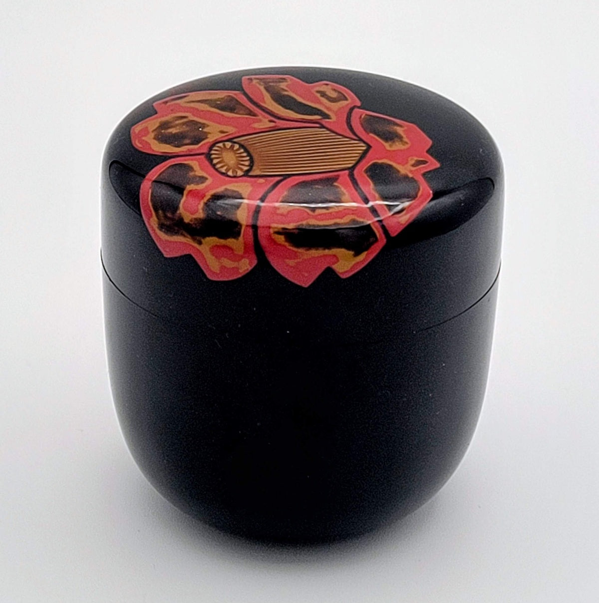 Camellia usucha natsume 椿紋薄茶器 Oshita Kosen