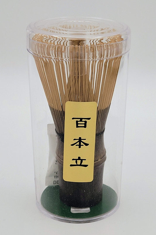 Matcha set hand-carved black bamboo whisk beater (100 teeth) 百本立