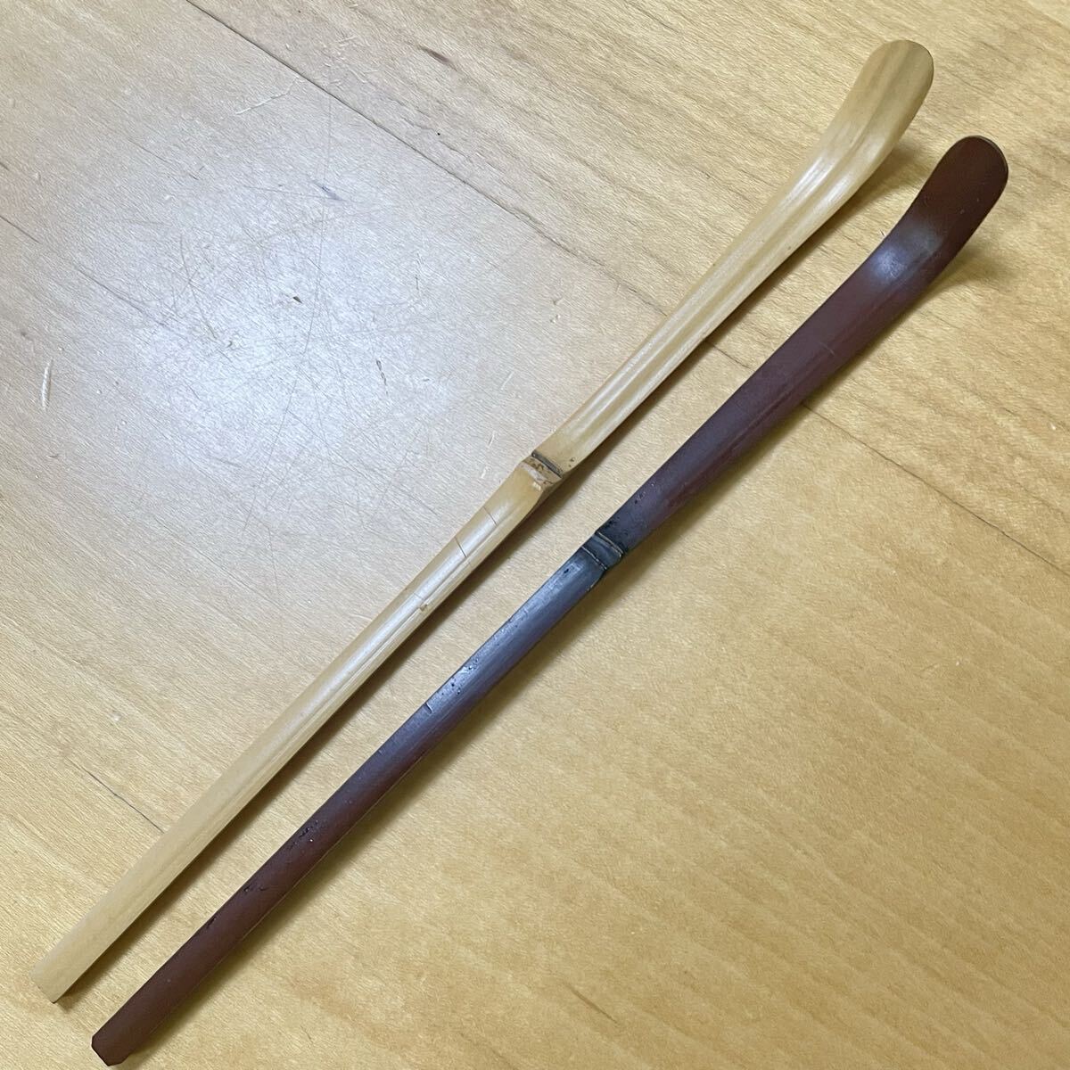 Wajima-nuri chashaku, lacquered bamboo tea scoop, Matami-sai, Shiotokuyashikki shop