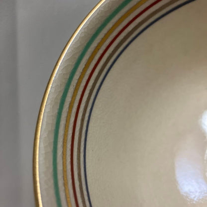 Kyōyaki Matcha Bowl “Ninsei Shikishi Waka” 仁清色紙和歌 Kato Shōka